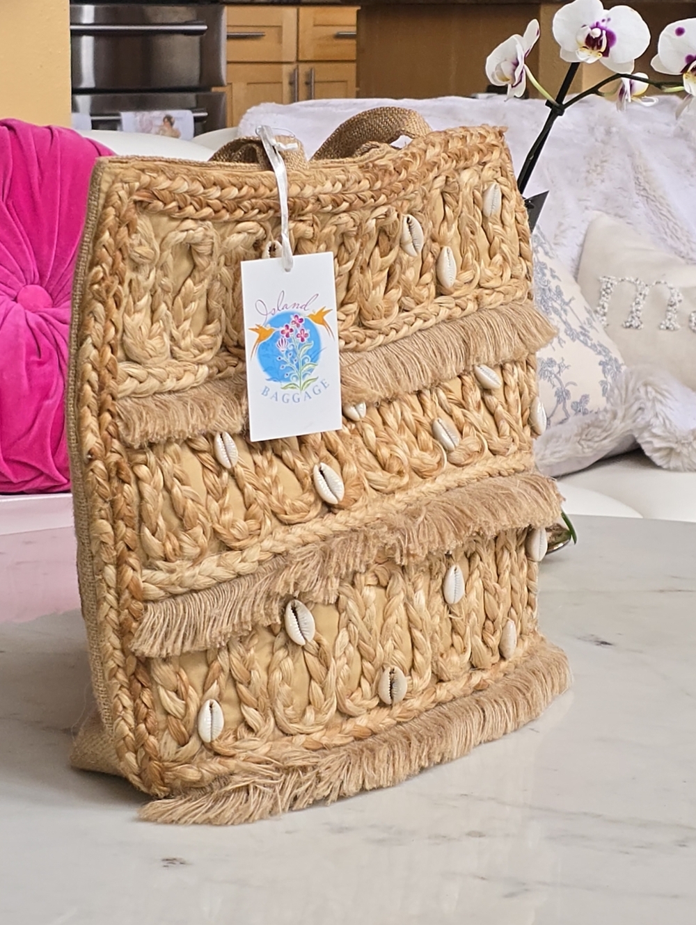 Salt + Umber Isla Seashell Large Tote Bag - Picture 9 of 15